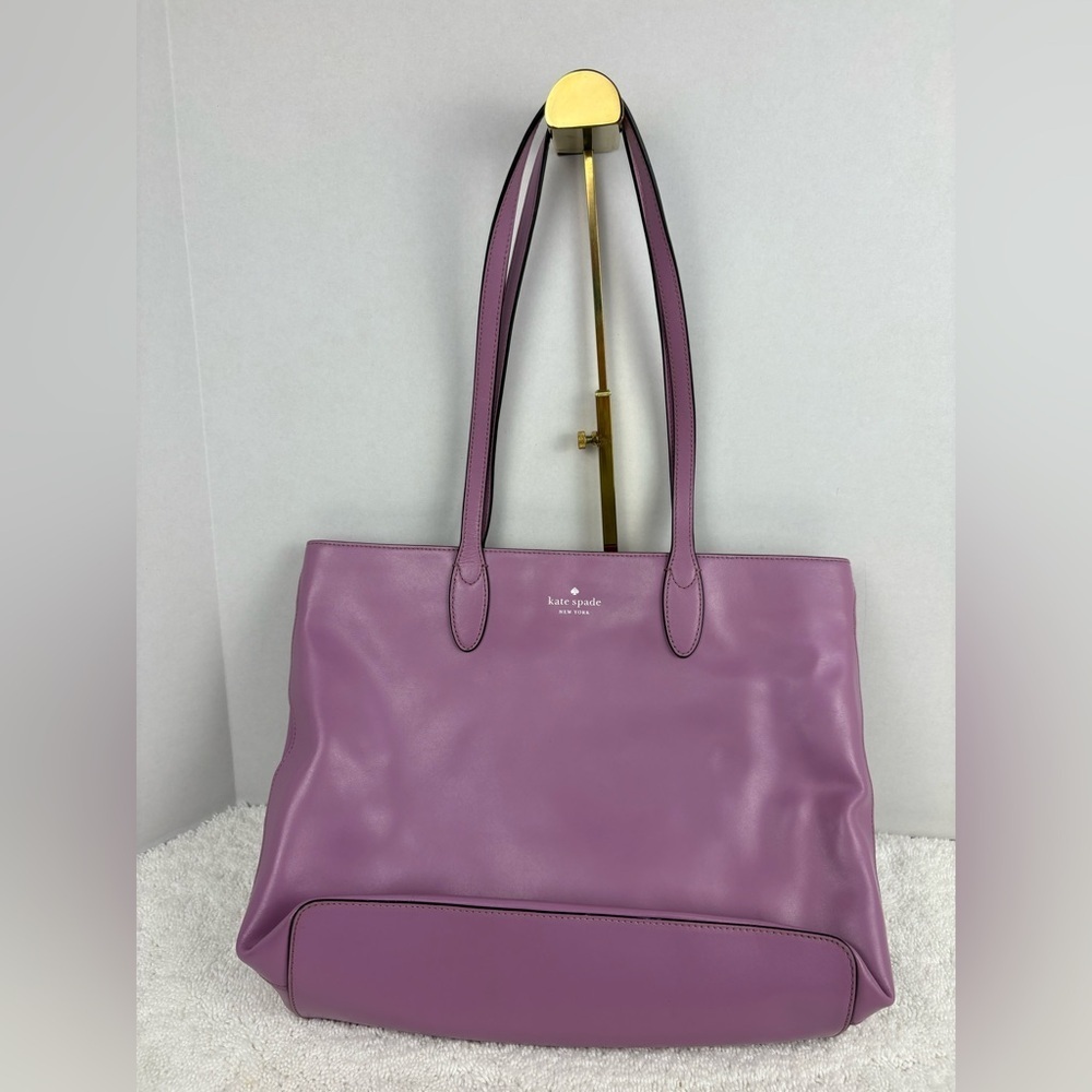 Kate Spade Kerri Medium Tote In Valerian Purple or Lilac Textured Leather